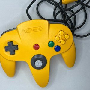 Yellow Nintendo N64 Controller